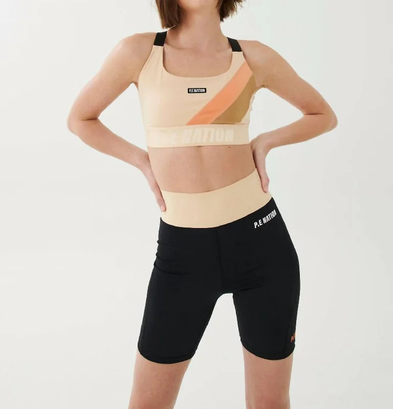 Comeback Sports Bra In Wheat