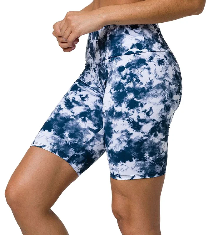 Onzie High Rise Bike Shorts Acid Wash