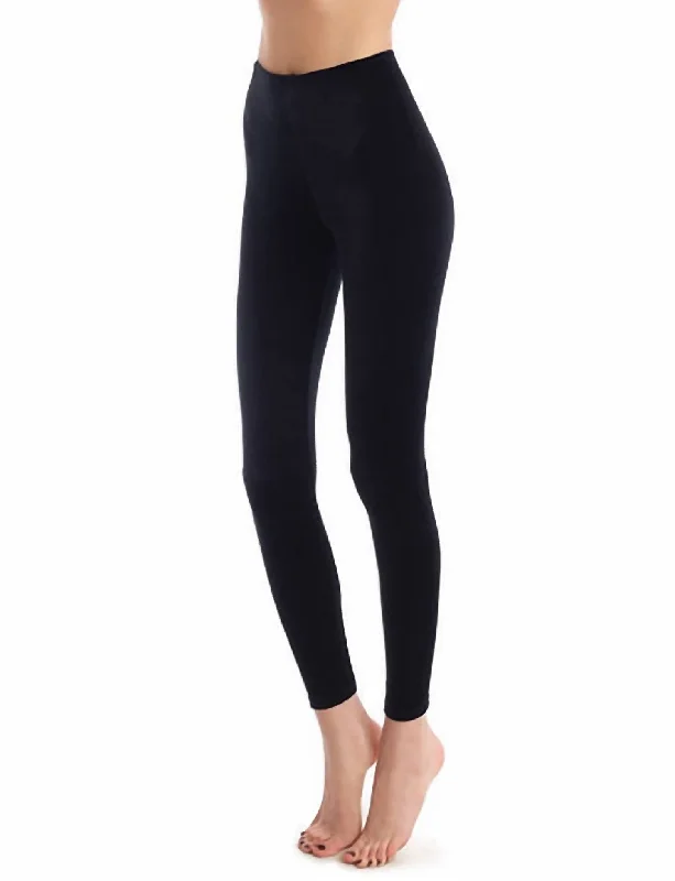 Velvet Legging In Black