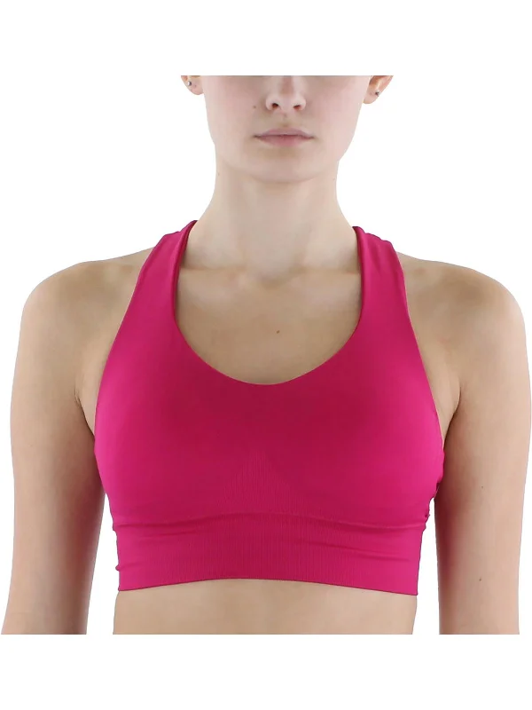 Womens Racerback Removable Padding Sports Bra