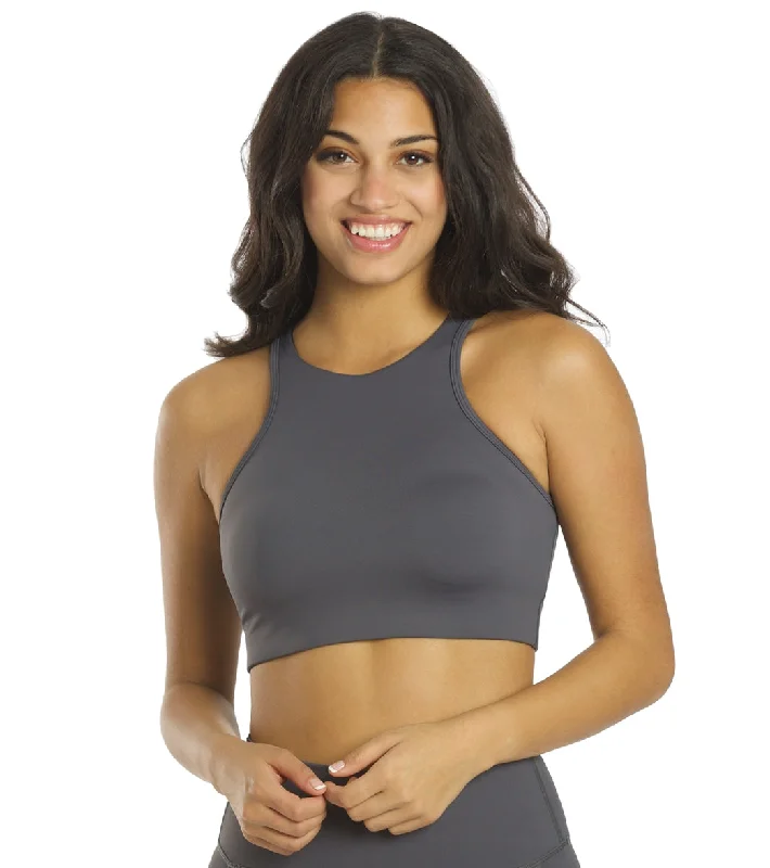 All Fenix Rise Racerback Yoga Sports Bra Graphite