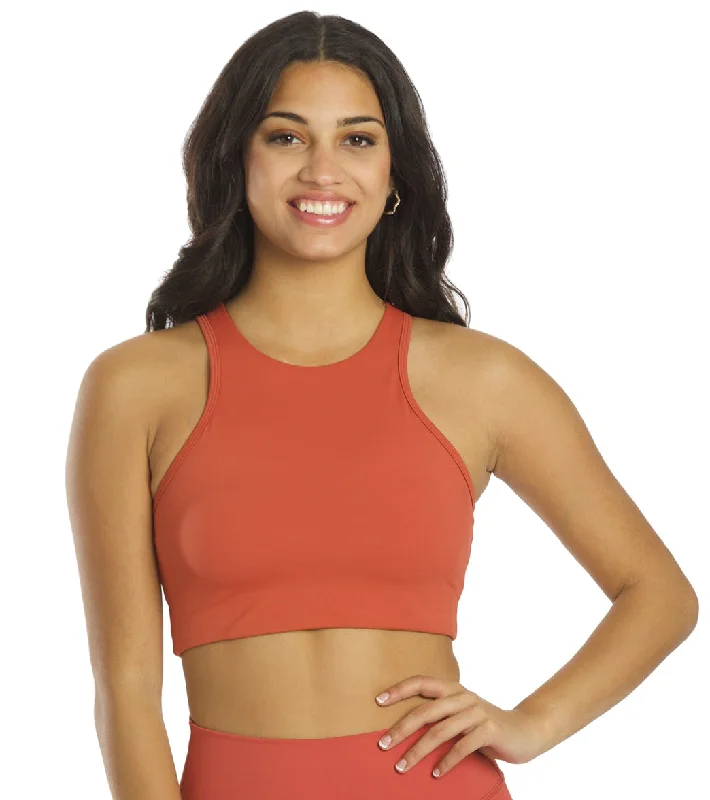 All Fenix Rise Racerback Yoga Sports Bra Terracotta