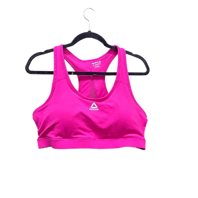 Athletic Bra By Reebok In Pink, Size: Xl