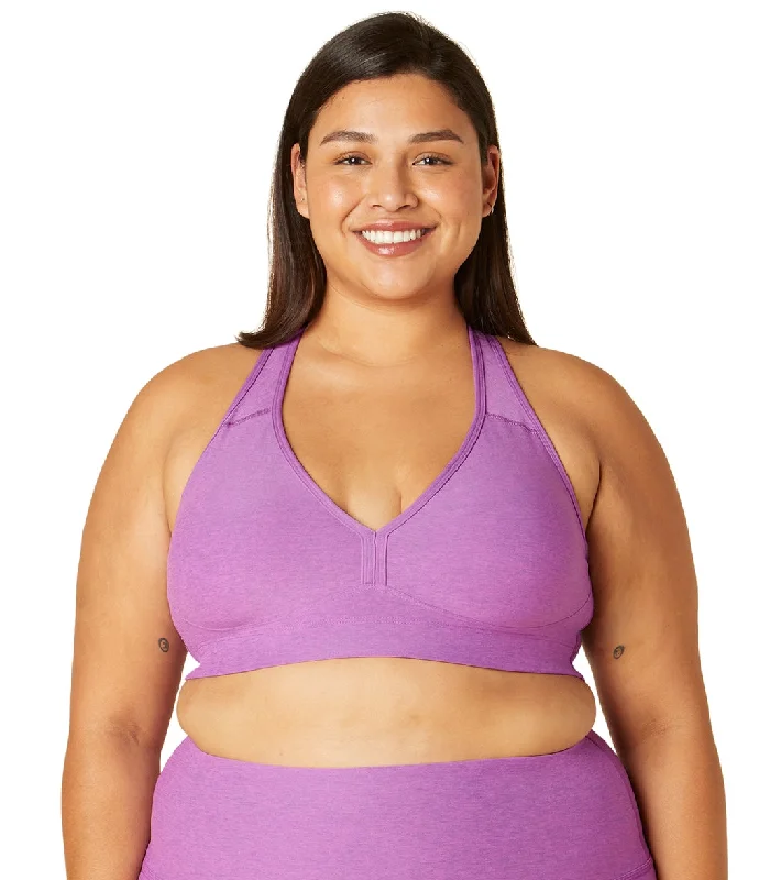 Beyond Yoga Plus Spacedye Lift Your Spirits Bra Bright Iris Heather