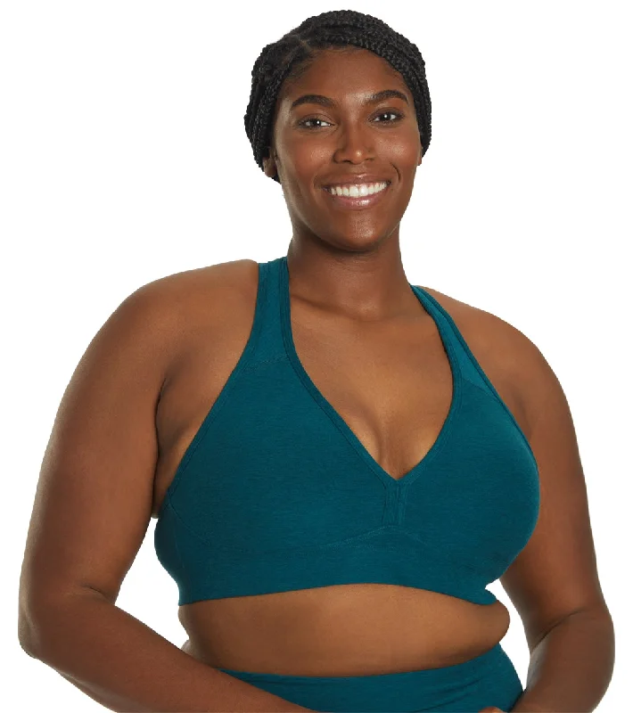 Beyond Yoga Plus Spacedye Lift Your Spirits Bra Deep Sea Heather