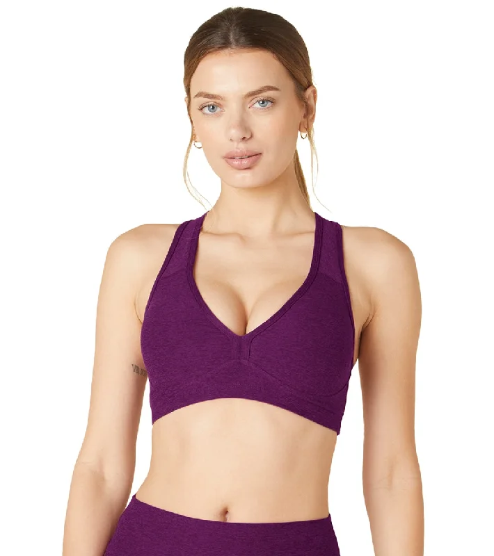 Beyond Yoga Spacedye Lift Your Spirits Yoga Sports Bra Aubergine/Beet