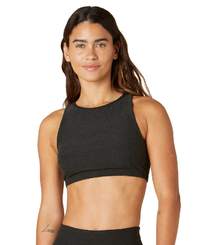 Beyond Yoga Spacedye Open Back Yoga Sports Bra Darkest Night