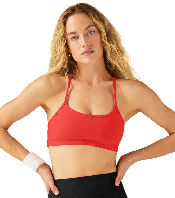 Beyond Yoga Spacedye Slim Racerback Yoga Sports Bra Red Ash Heather