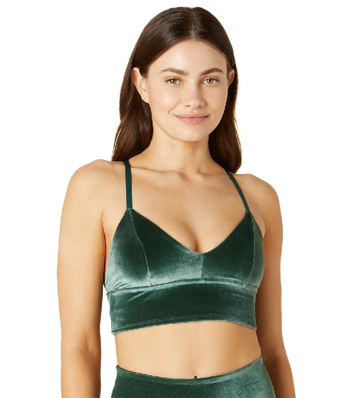 Beyond Yoga VIP Long Line Bra Forest Green