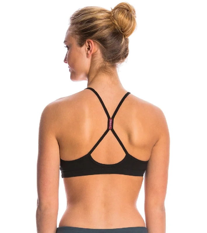 Hard Tail Freestyle Yoga Sports Bra Black