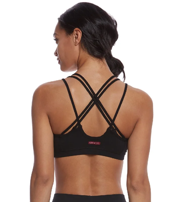 Hard Tail Tonal Strappy Bra Black