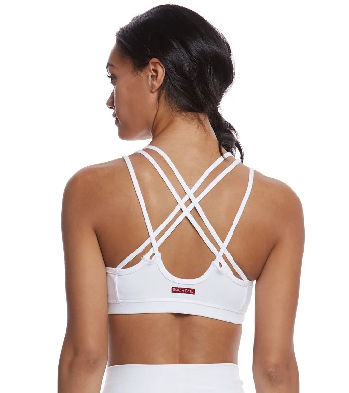 Hard Tail Tonal Strappy Bra White