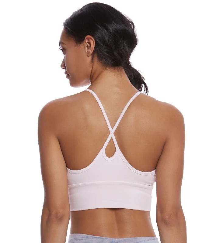 Hard Tail X Side Middy Yoga Sports Bra Blush