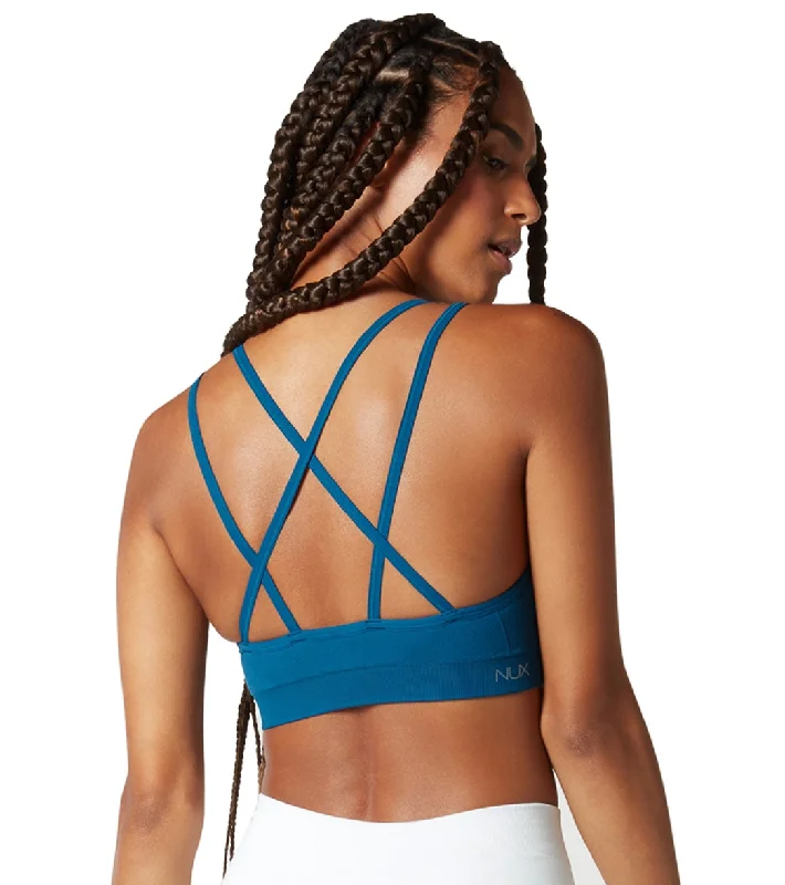 NUX Levitate Seamless Yoga Sports Bra Deep Teal