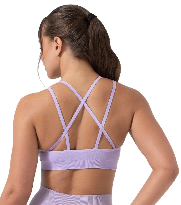 NUX Levitate Seamless Yoga Sports Bra Lilac