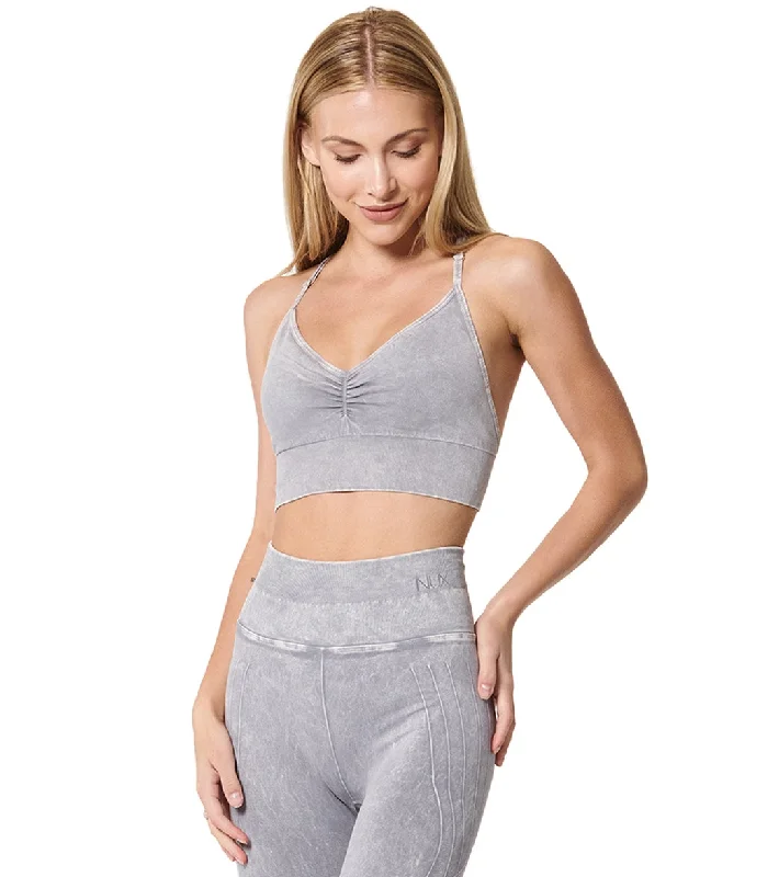 NUX Paloma Mineral Wash Yoga Sports Bra Stone Wash