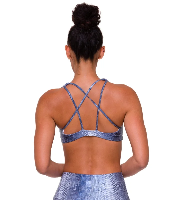 Onzie Mudra Yoga Sports Bra Blue Mamba