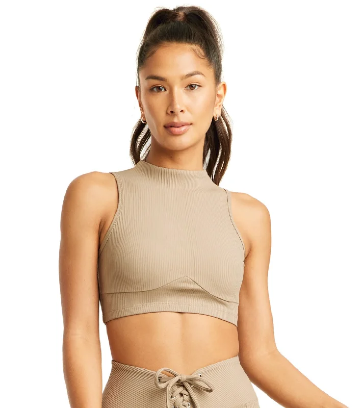 Year of Ours Ribbed Mock Neck Bra